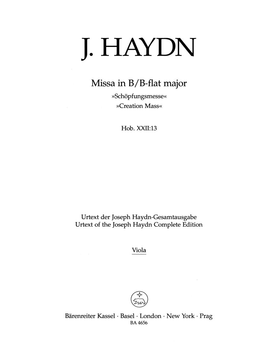 Haydn: Missa solemnis in B-flat Major, Hob. XXII:13