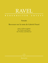 Ravel: Berceuse sur le nom de Fauré, M. 74