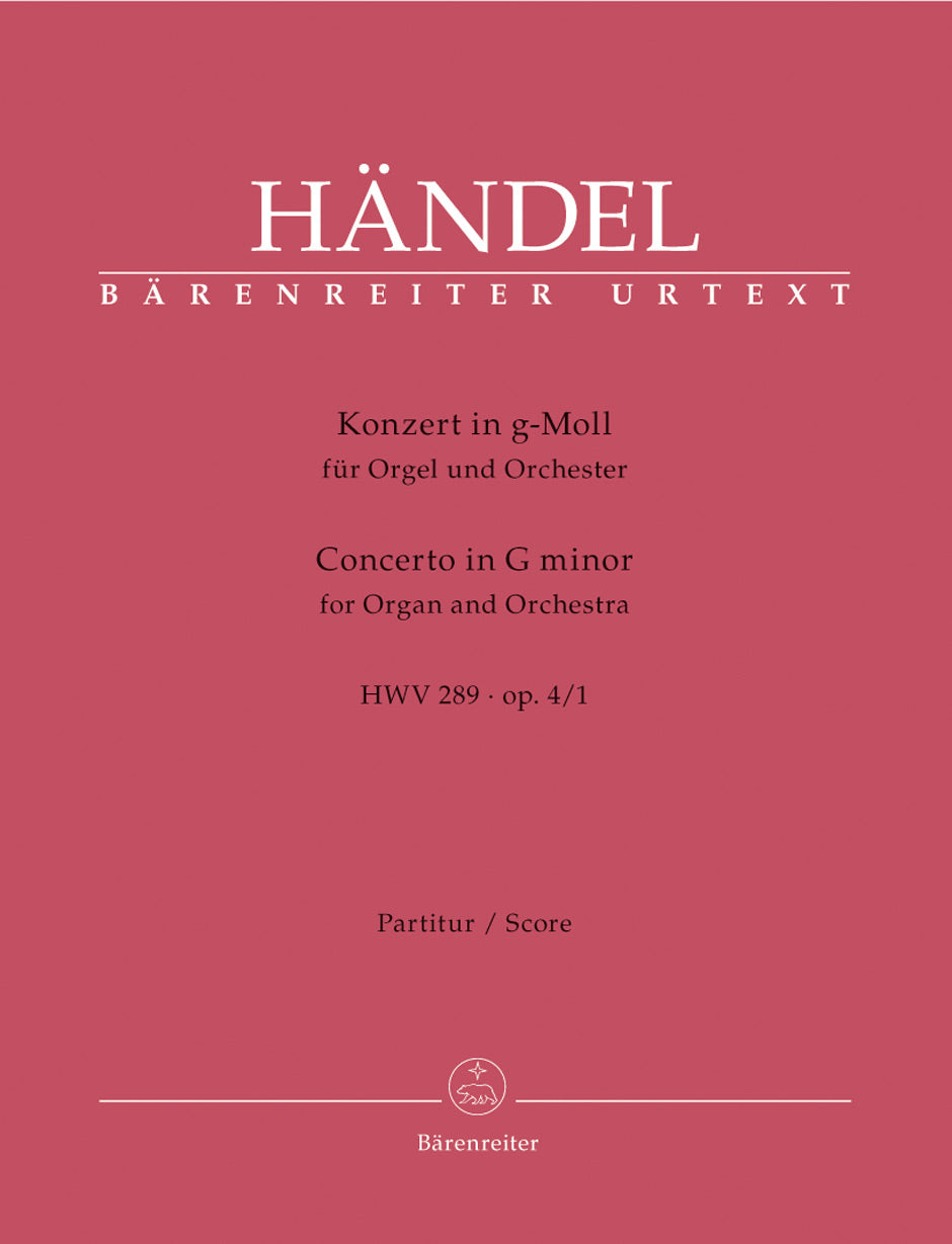 Handel: Organ Concerto in G Minor, HWV 289, Op. 4, No. 1