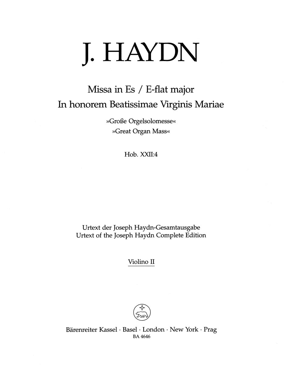 Haydn: Missa in honorem BVM in E-flat Major, Hob. XXII:4