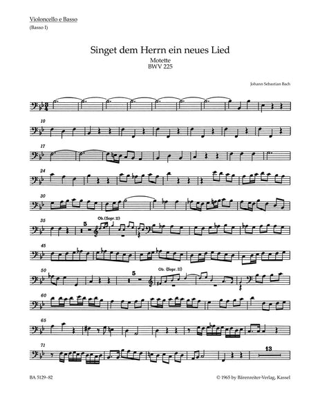 Bach: Singet dem Herrn ein neues Lied, BWV 225