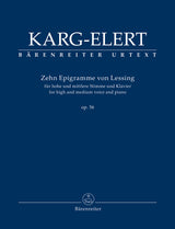 Karg-Elert: 10 Epigrams, Op. 56