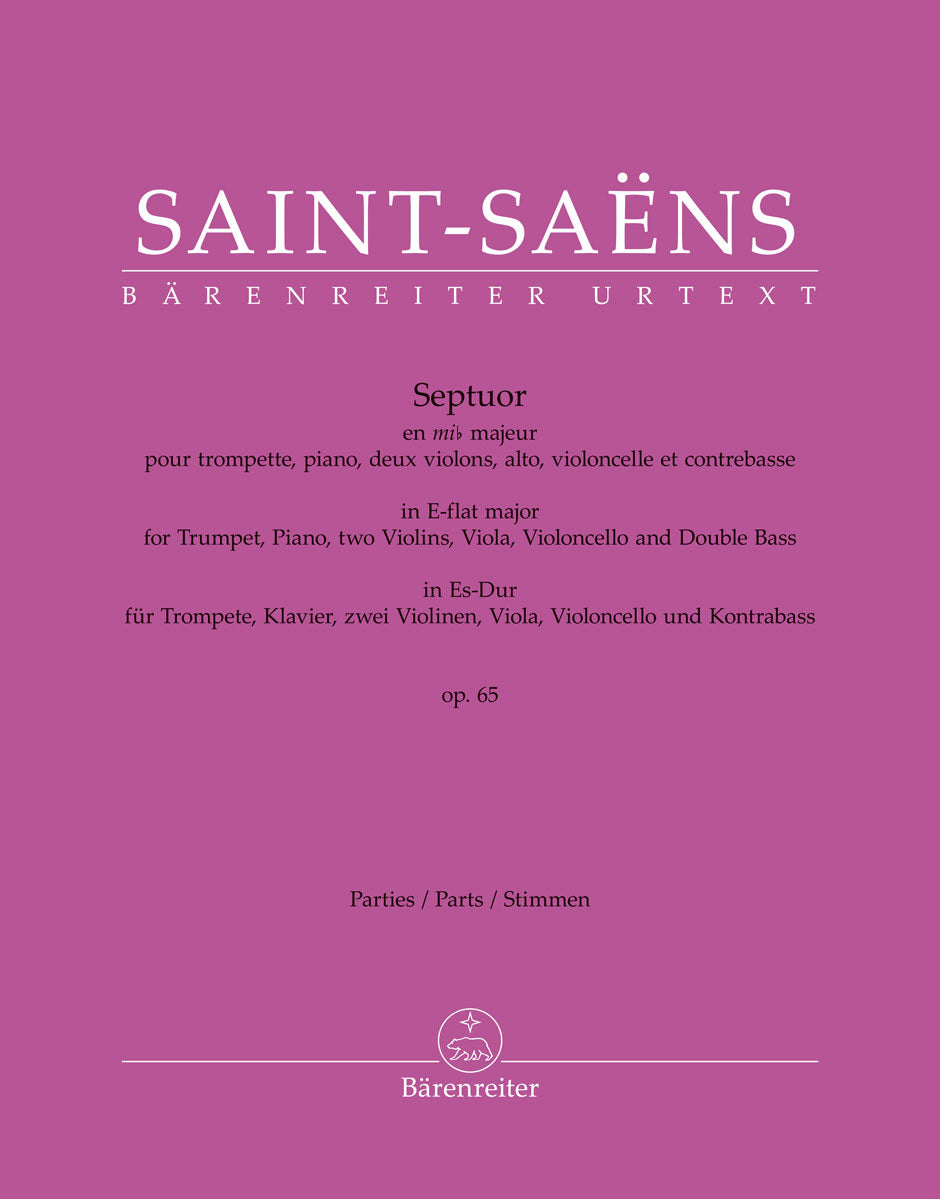 Saint-Saëns: Septuor for Trumpet, Piano, two Violins, Viola, Cello and Double Bass in E-flat Major, Op. 65