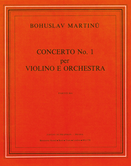 Martinů: Violin Concerto No. 1, H 226