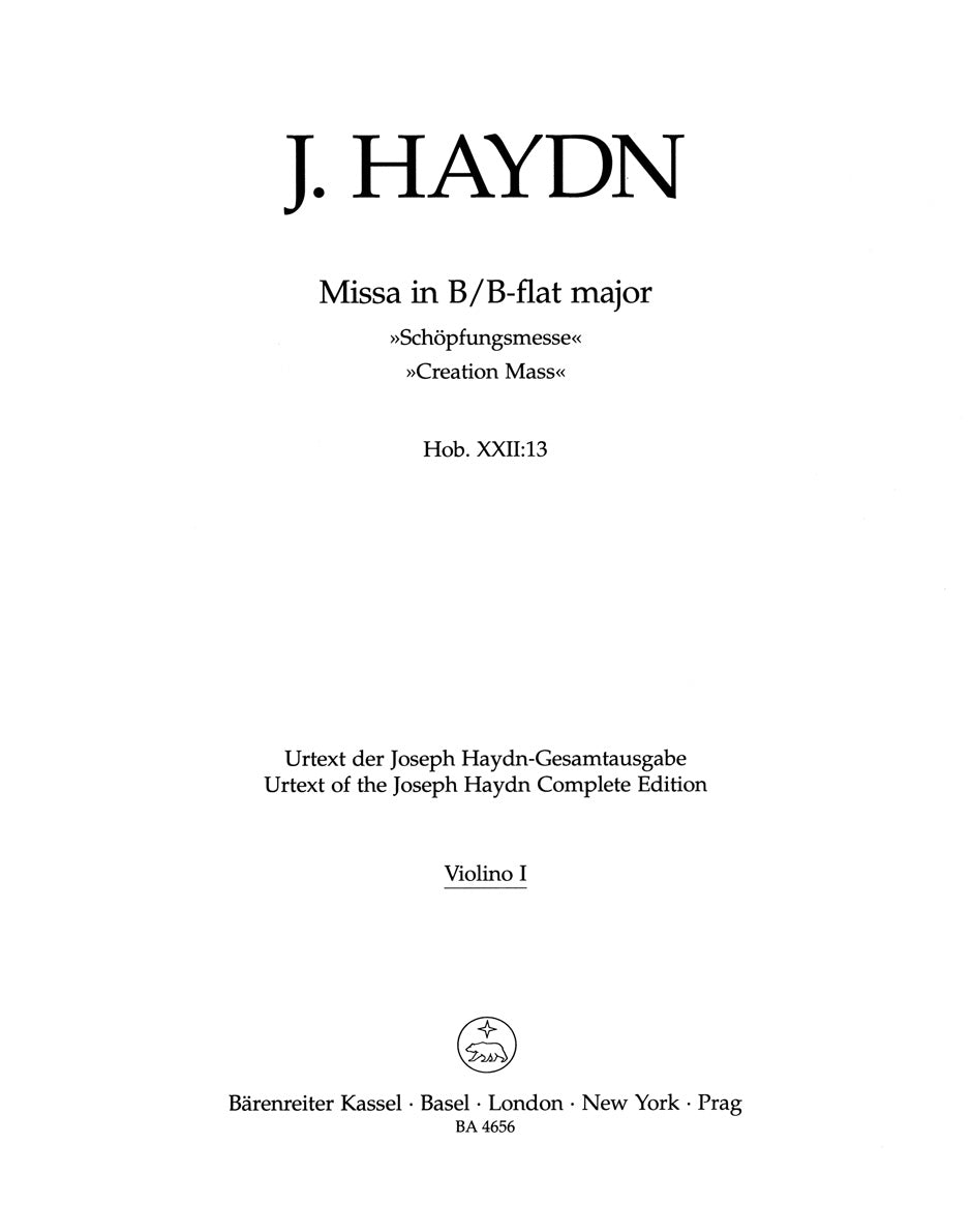 Haydn: Missa solemnis in B-flat Major, Hob. XXII:13