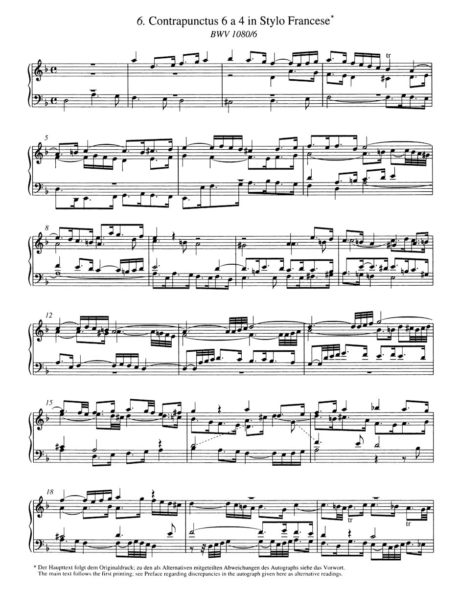 Bach: The Art of Fugue, BWV 1080