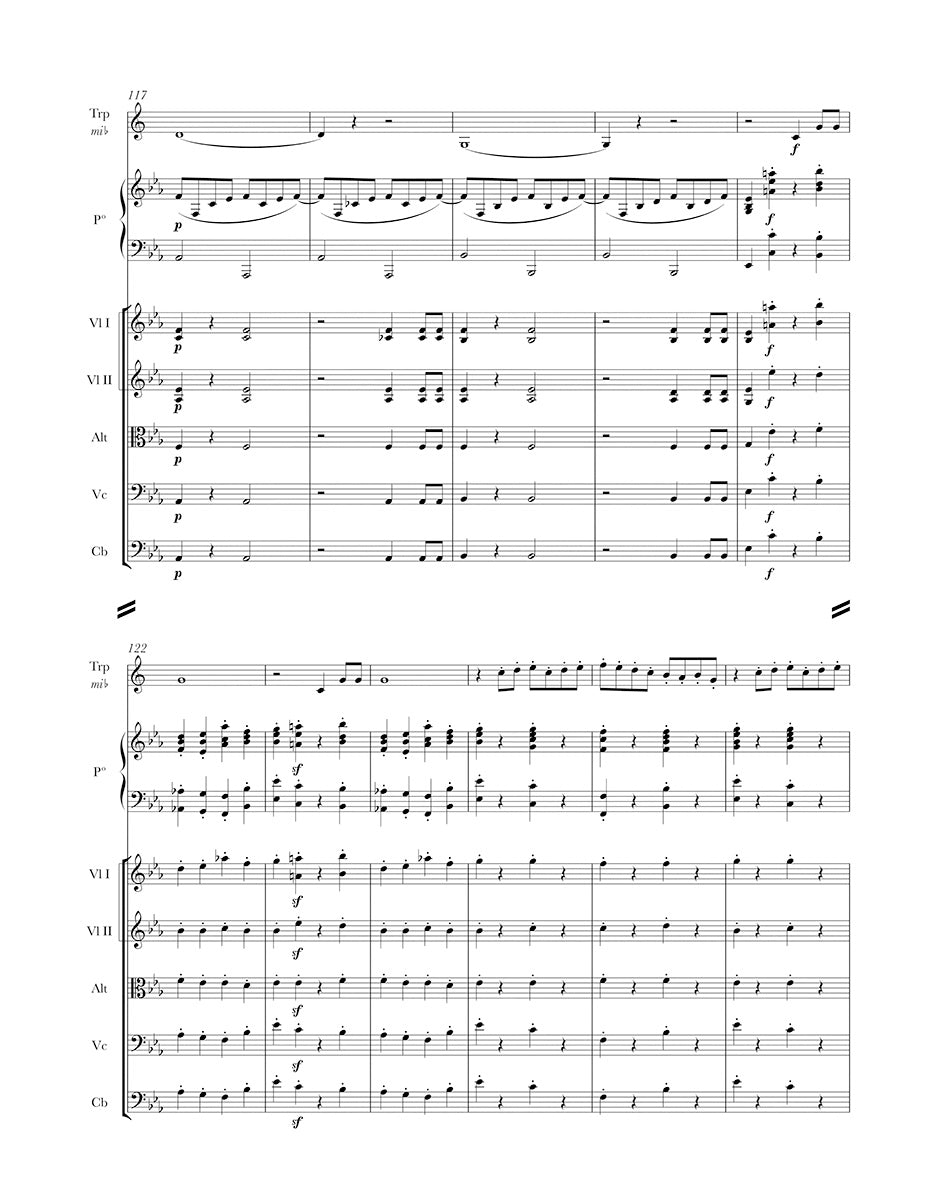 Saint-Saëns: Septuor for Trumpet, Piano, two Violins, Viola, Cello and Double Bass in E-flat Major, Op. 65