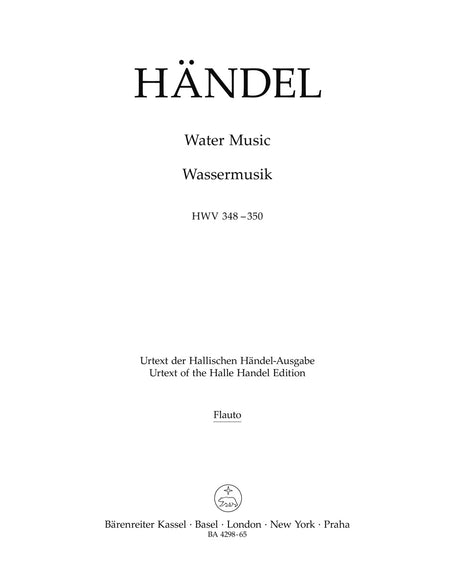 Handel: Water Music, HWV 348-350