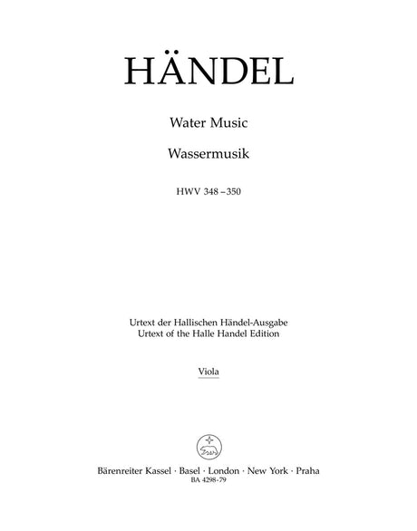 Handel: Water Music, HWV 348-350