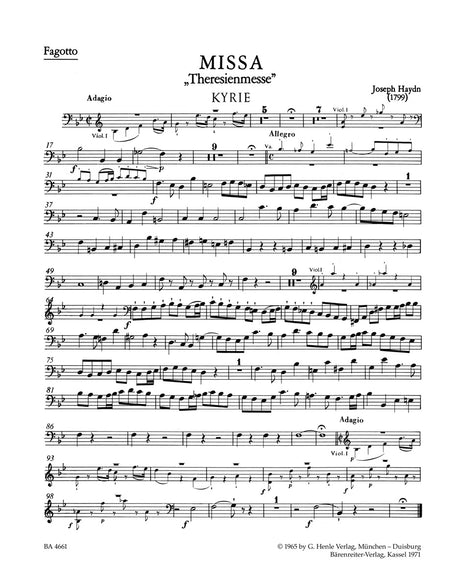 Haydn: Missa in B-flat Major, Hob. XXII:12