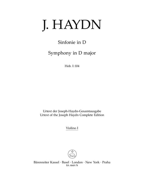 Haydn: Symphony in D Major, Hob. I:104