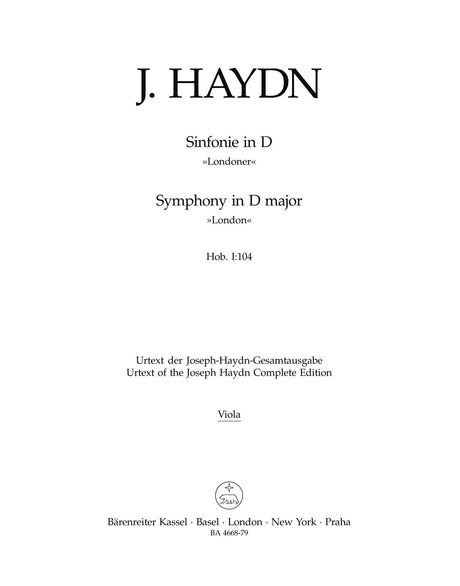 Haydn: Symphony in D Major, Hob. I:104