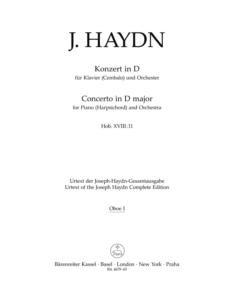 Haydn: Piano Concerto in D Major, Hob. XVIII:11