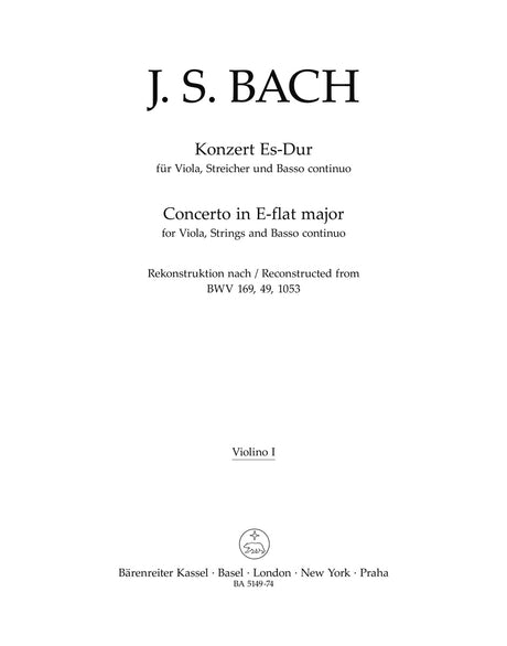 Bach: Viola Concerto in E-flat Major