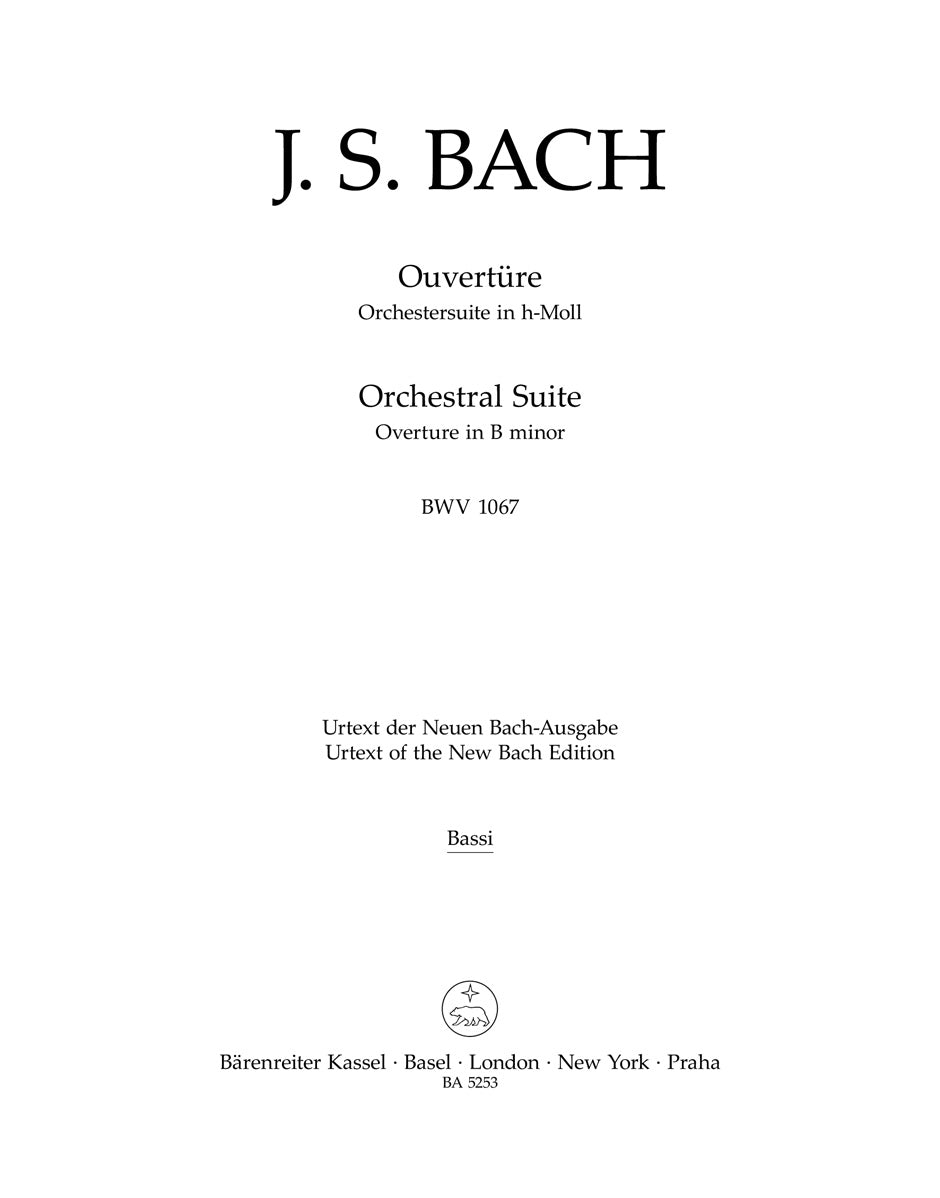 Bach: Orchestral Suite No. 2 in B Minor, BWV 1067