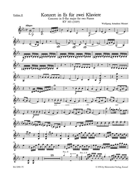 Mozart: Concerto for Two Pianos No. 10 in E-flat Major, K. 365 (316a)