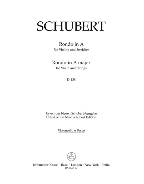 Schubert: Rondo in A Major, D 438