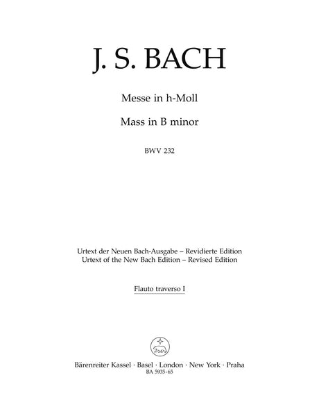 Bach: Mass in B Minor, BWV 232