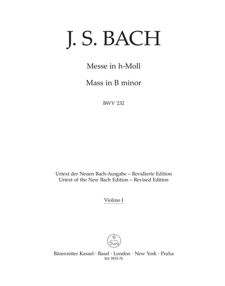 Bach: Mass in B Minor, BWV 232