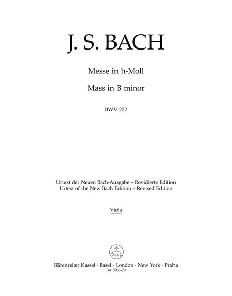 Bach: Mass in B Minor, BWV 232