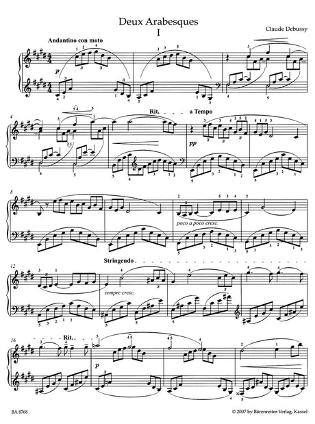 Debussy: Deux Arabesques