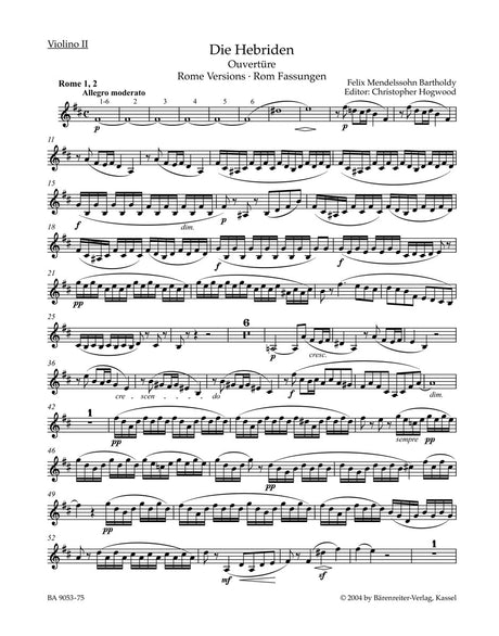 Mendelssohn: The Hebrides, MWV P 7, Op. 26