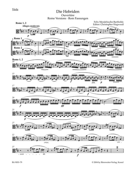 Mendelssohn: The Hebrides, MWV P 7, Op. 26