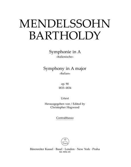 Mendelssohn: Symphony No. 4 in A Major, MWV N 16, Op. 90