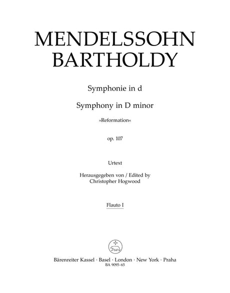 Mendelssohn: Symphony No. 5 in D Minor, Op. 107 ("Reformation Symphony")