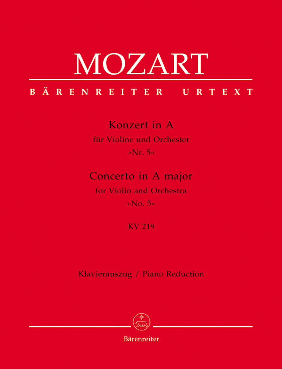 Mozart: Violin Concerto No. 5 in A Major, K. 219