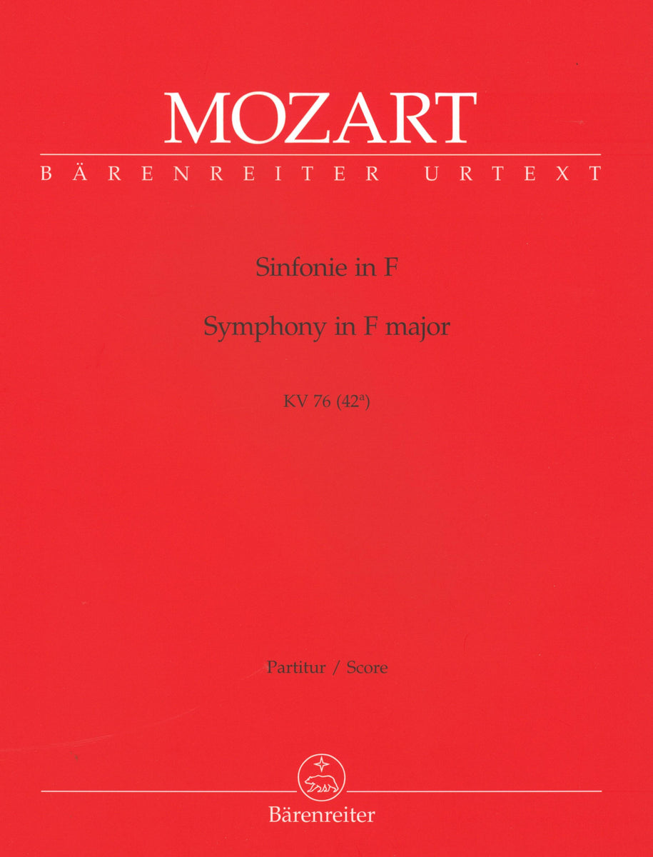 Mozart: Symphony in F Major, K. 76 (42a) – Barenreiter US