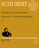 Schubert: Overture for String Quintet in C Minor, D 8