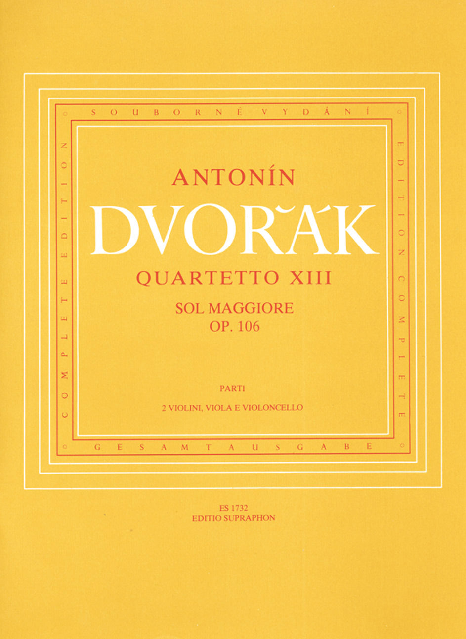 Dvořák: String Quartet No. 13 in G Major, Op. 106