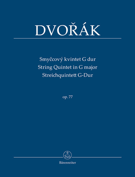 Dvořák: String Quintet in G Major, Op. 77