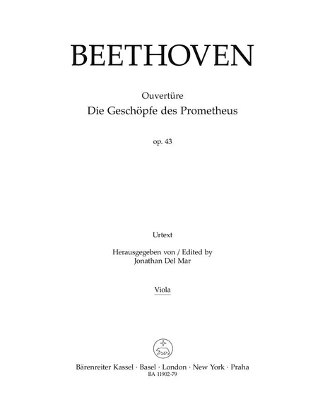 Beethoven: Overture to The Creatures of Prometheus, Op. 43