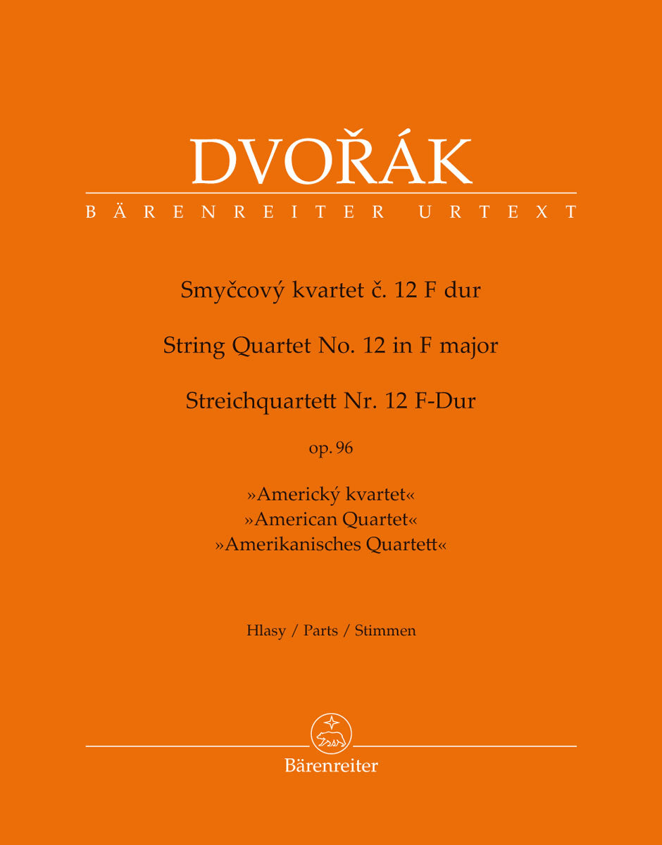 Dvořák: String Quartet No. 12 in F Major, Op. 96 "American"