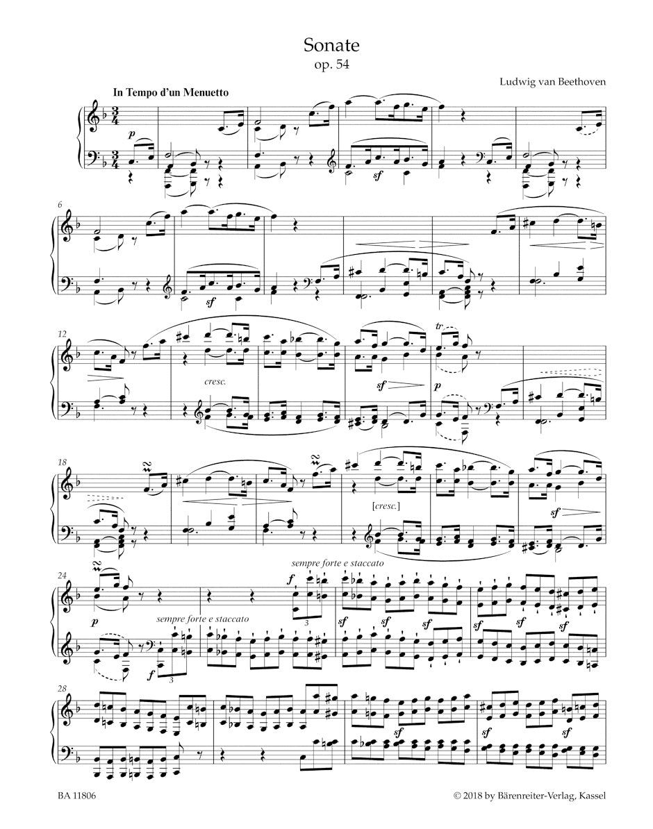 Beethoven: Piano Sonata No. 22 in F Major