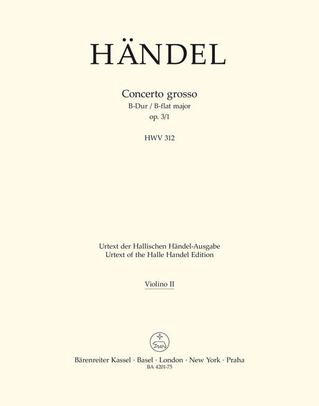 Handel: Concerto grosso in B-flat Major, HWV 312