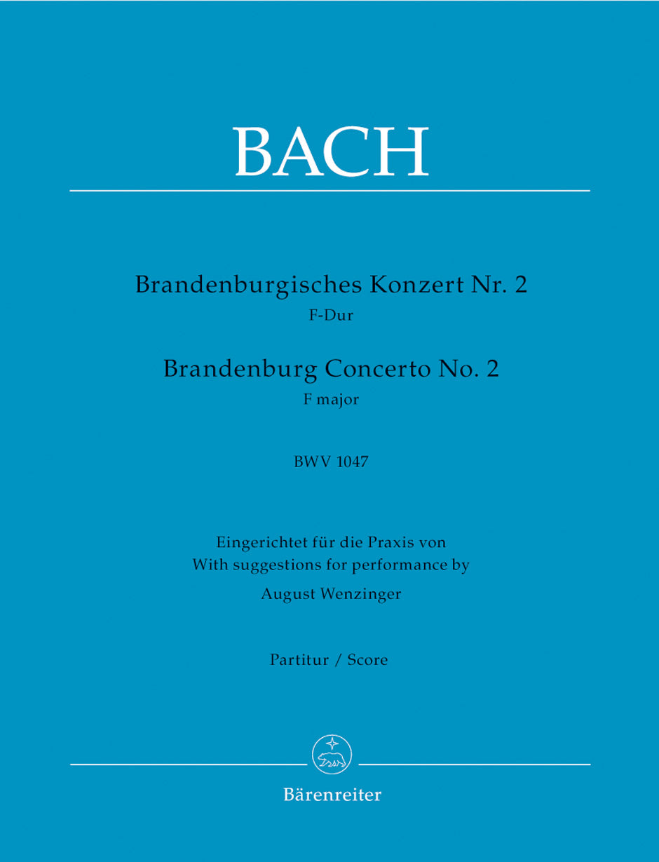 Bach: Brandenburg Concerto No. 2 in F Major, BWV 1047 (with performance markings)