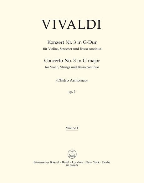 Vivaldi: Violin Concerto No. 3, RV 310