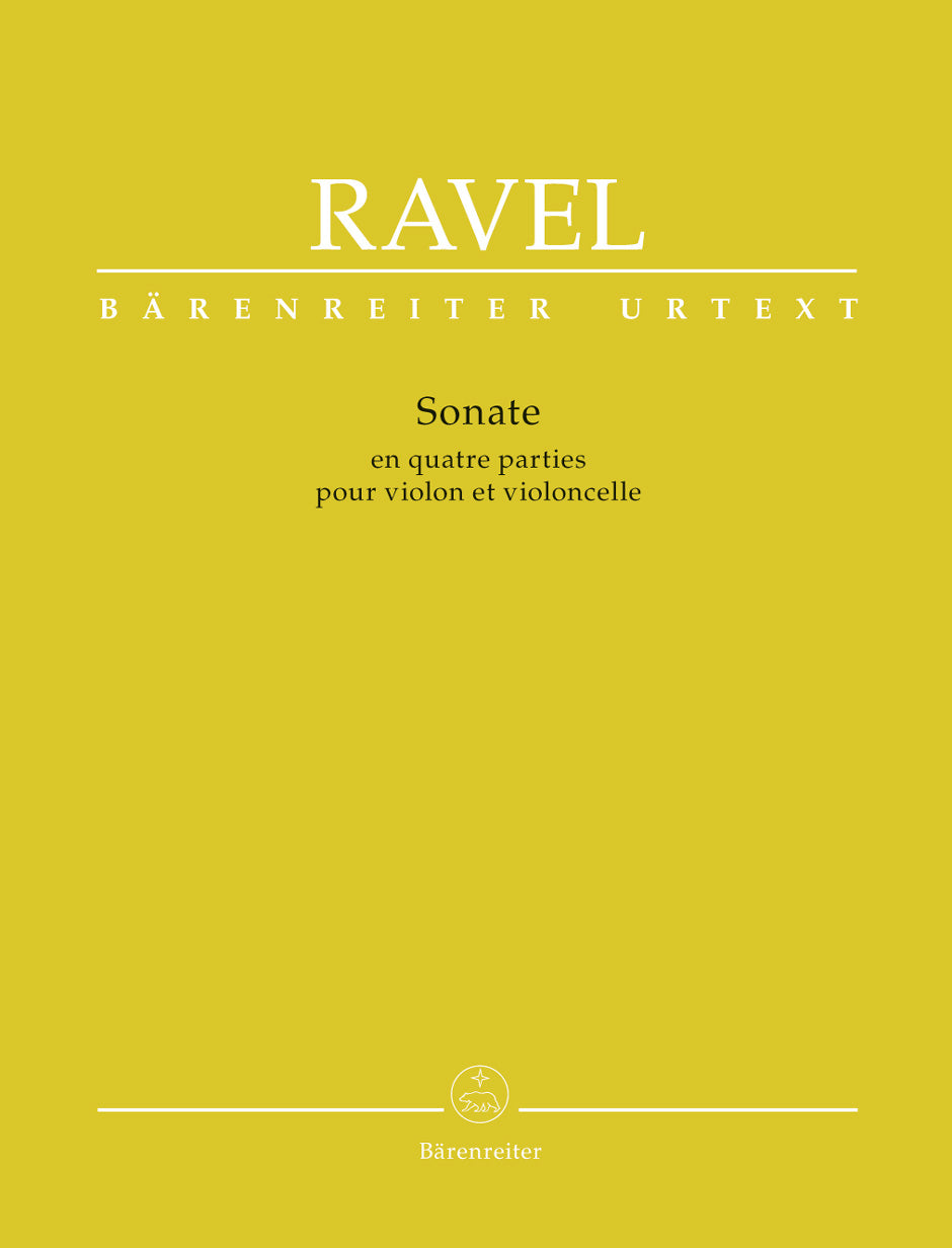 Ravel: Sonata for Violin and Cello