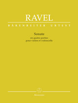 Ravel: Sonata for Violin and Cello