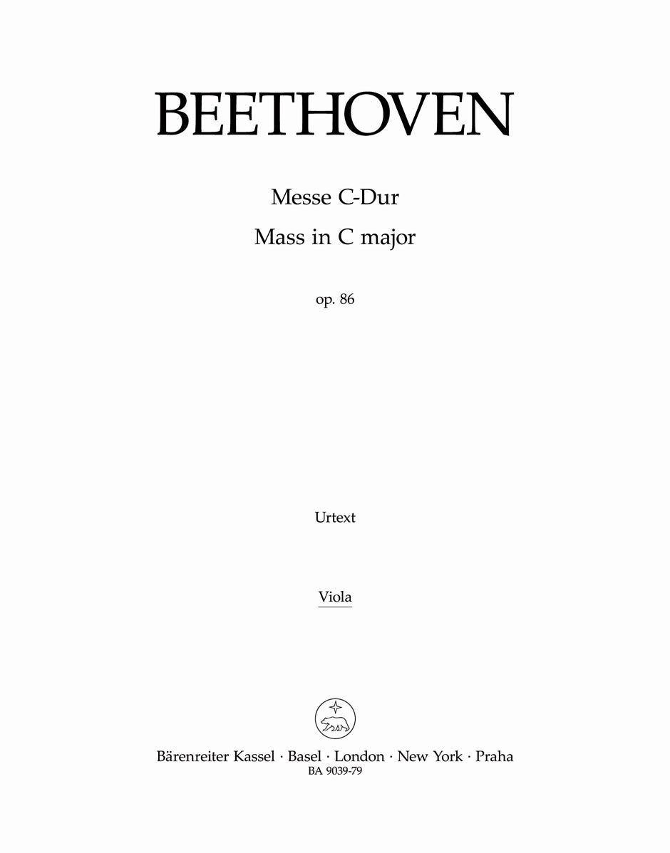 Beethoven: Mass in C Major, Op. 86