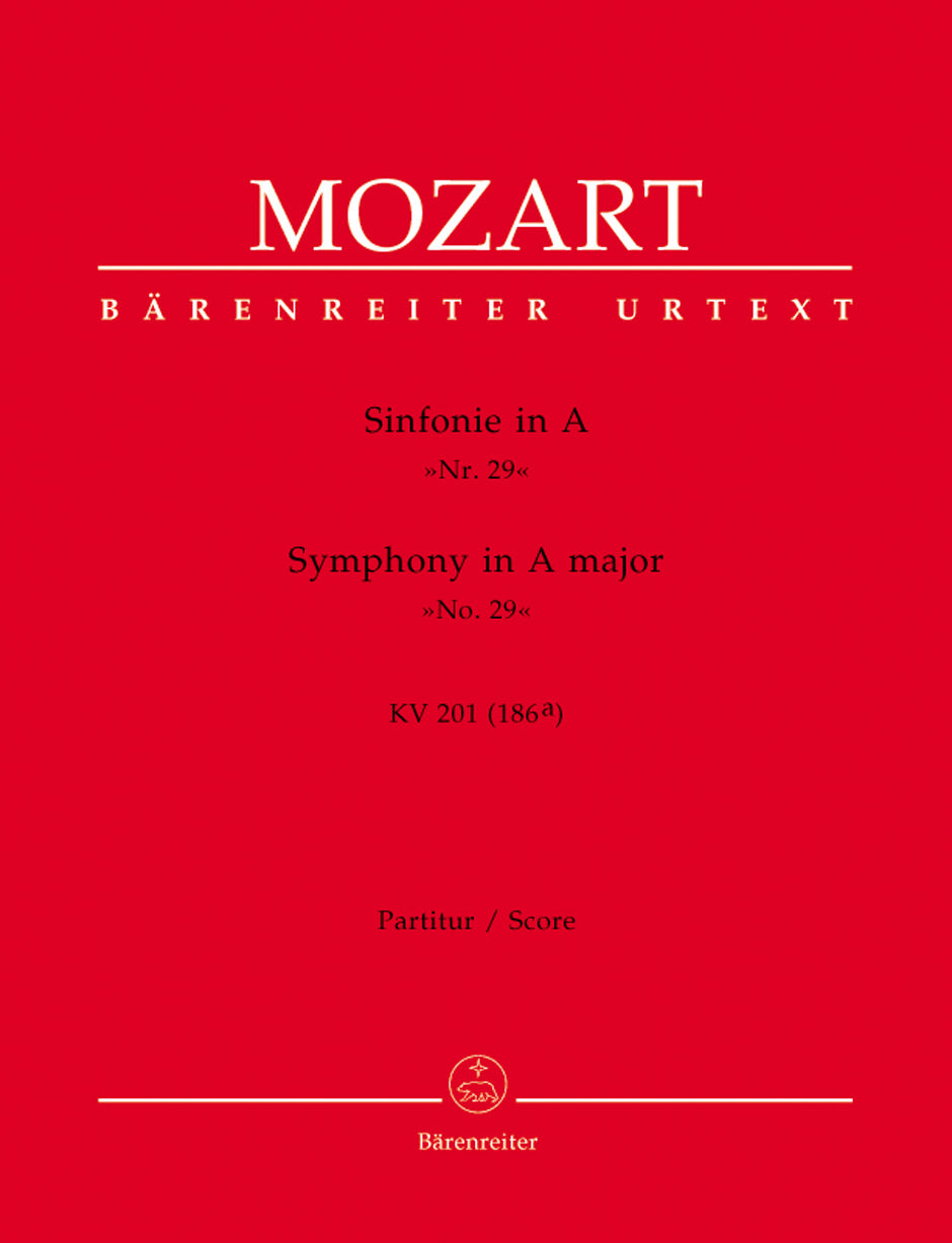 Mozart: Symphony No. 29 in A Major, K. 201 (186a)