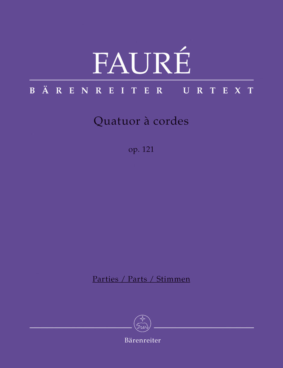 Fauré: String Quartet, Op. 121, N 195