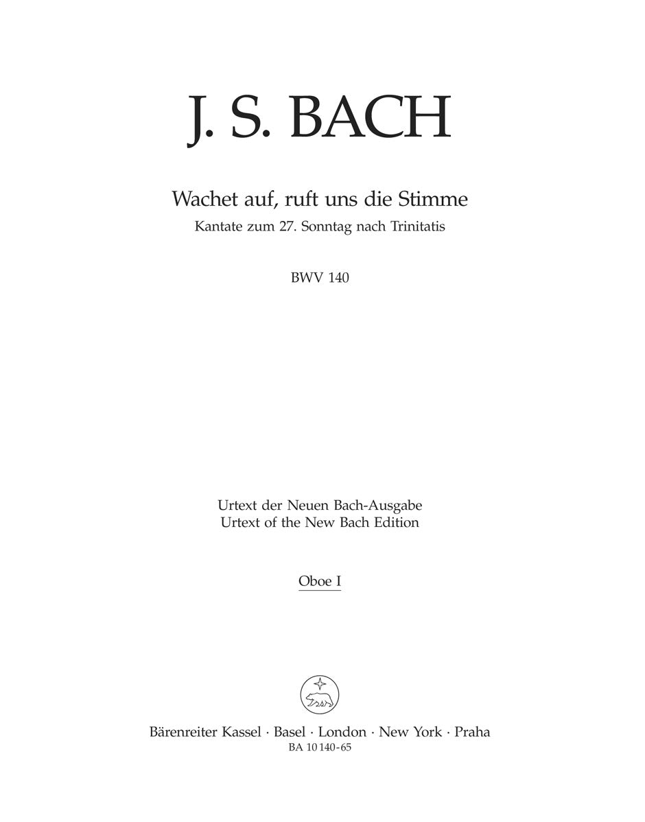 Bach: Wachet auf, ruft uns die Stimme, BWV 140