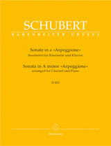 Schubert: Arpeggione Sonata, D 821 (arr. for clarinet)