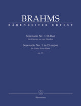 Brahms: Serenade No. 1 in D Major, Op. 11 (version for piano, 4-hands)