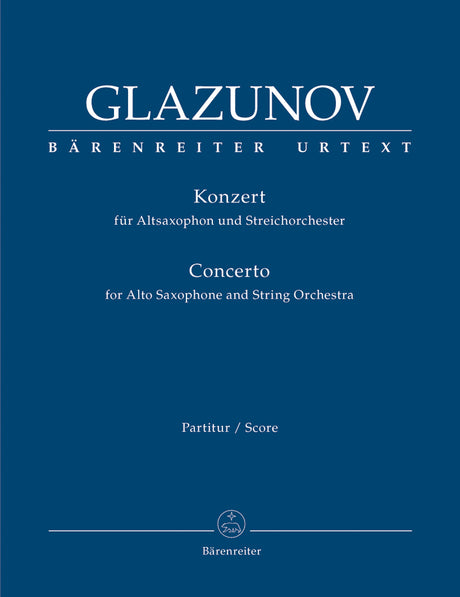 Glazunov: Alto Saxophone Concerto in E-flat Major, Op. 109