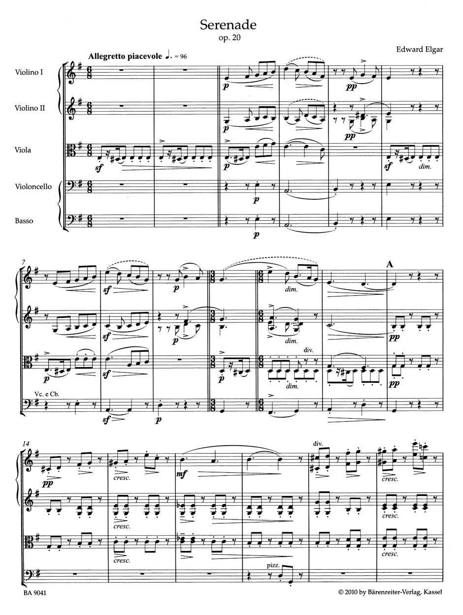 Elgar: Serenade for Strings, Op. 20